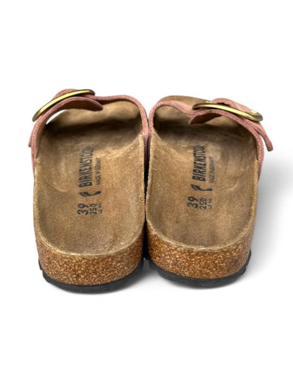 Birkenstock Madrid Big Buckle Old Rose Leather Sandals EU 39 US Women's 8 Narrow - Picture 7 of 8